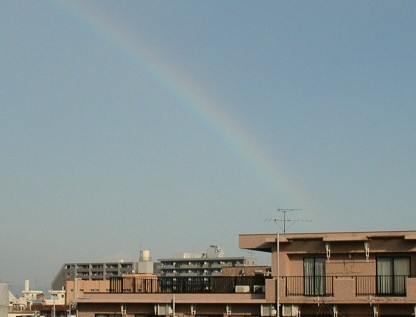 横浜の空に虹