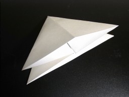 4. 下半分も同様に折ります。